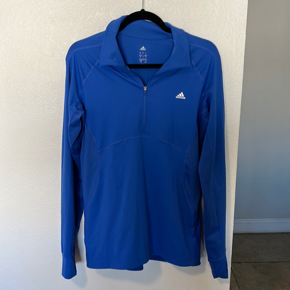 Adidas Half-Zip Long Sleeve (Blue)